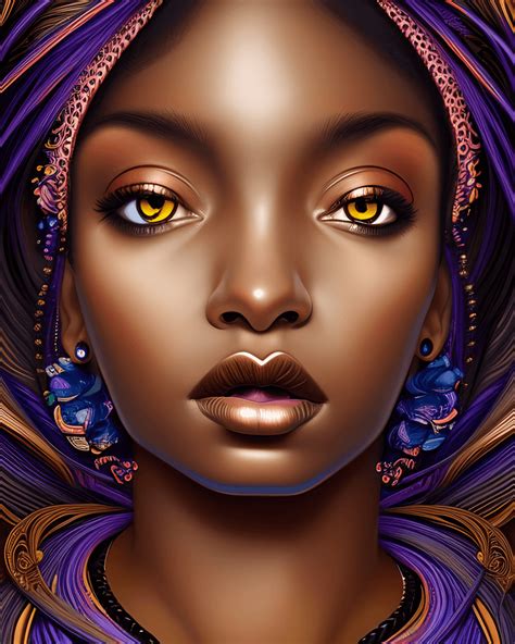 Amazing Black Woman Digital Art · Creative Fabrica