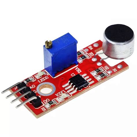 Sound Sensor Detection Module Lm393 Chip Electret Microphone For Arduino