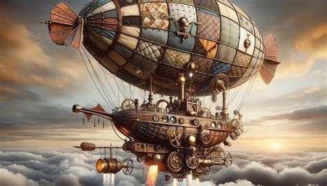 Steampunk Airship Digital Patterns and Images - Etsy