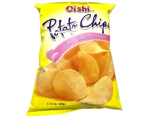 Oishi Potato Chips Plain Salted Flavor 60g