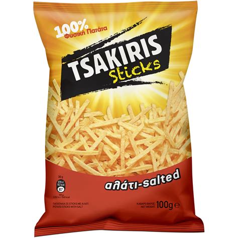 ΤΣΑΚΙΡΗΣ | Τσιπς Στίκς 100 gr | AB