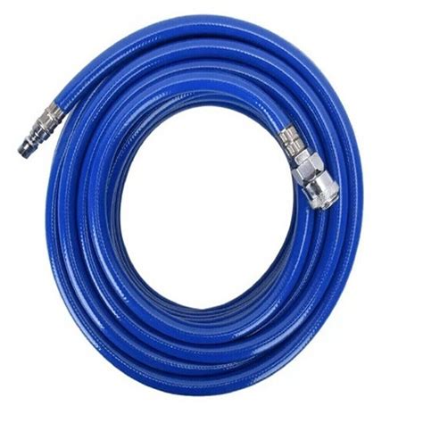 New 15m 50ft Rubber Air Hose Line For Air Compressor Tools 1 4 Bsp 900psi Blue Ebay