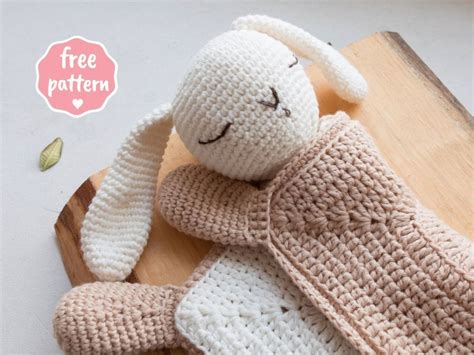 Sleepy Bunny Lovey Free Crochet Pattern Bunny Lovey Crochet