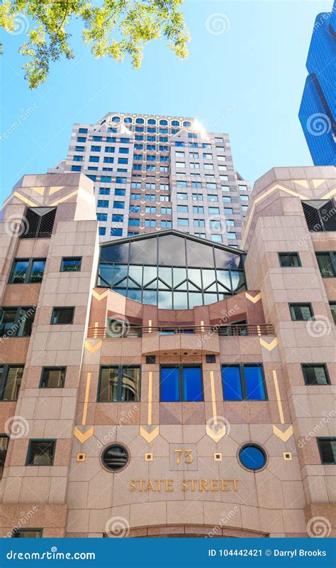 State Street Office Building Stock Image Image Of Skyline Landmark