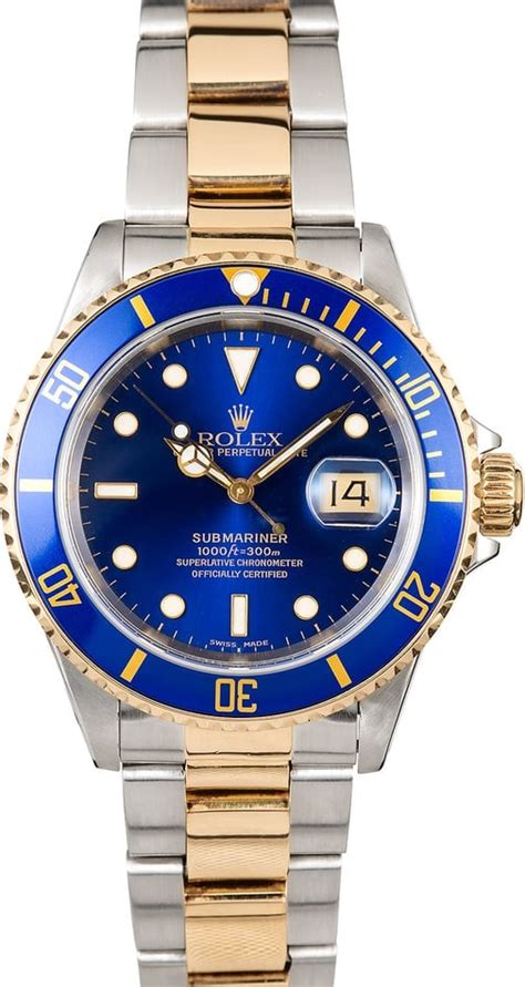 Submariner Rolex Blue Steel Gold