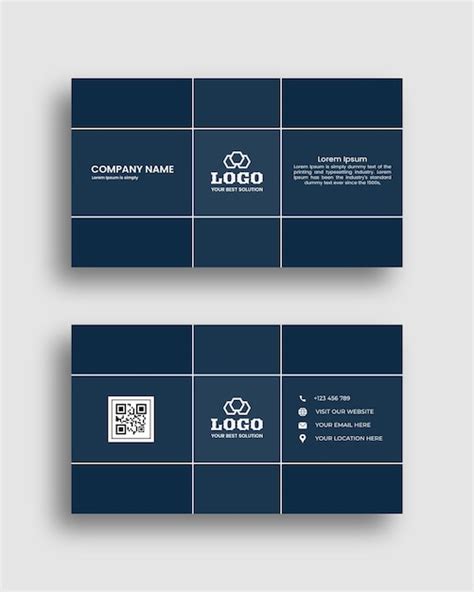 Modern minimal business card plantilla de tarjeta de presentación