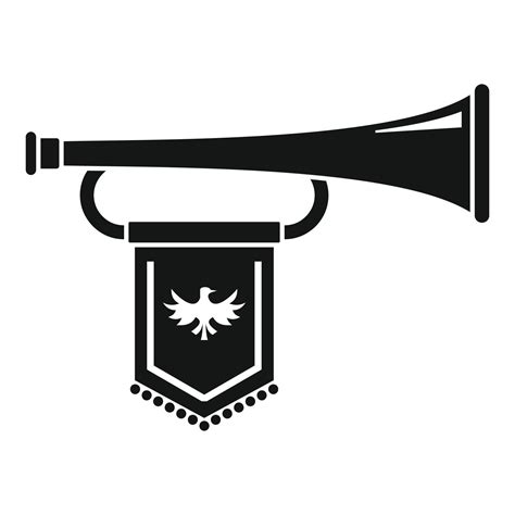 Knight Trumpet Icon Simple Style 14492241 Vector Art At Vecteezy