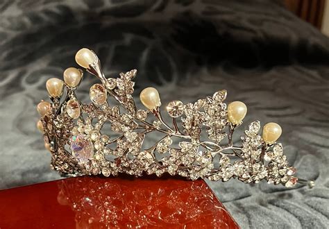 A Belle Epoque Royal Pearl Tiara Replica Etsy