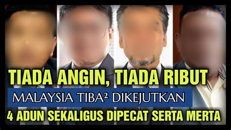 Tiada angin tiada ributMalaysia tiba² dikejutkan4 ADUN sekaligus