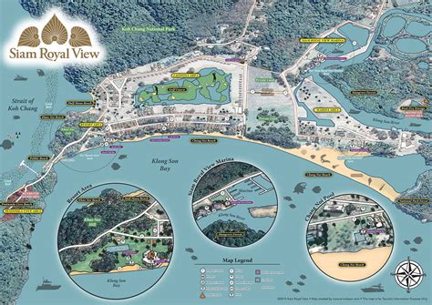Resort Map Koh Chang Thailand Folded Brochure Map On Behance