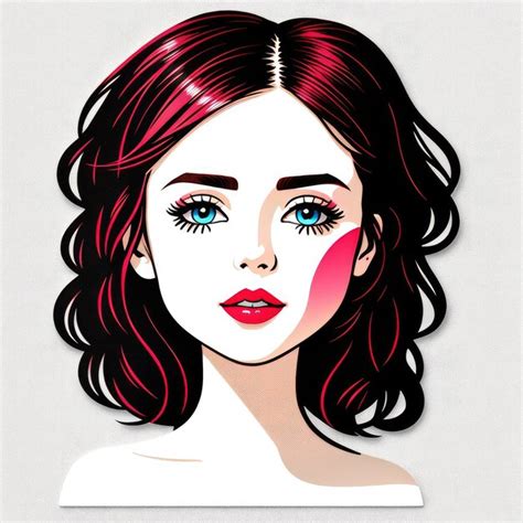Premium Ai Image Sticker Girl Love