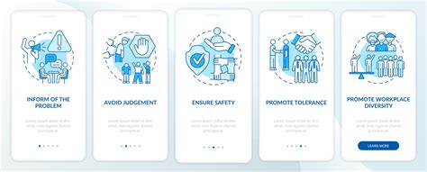 Racism In Workplace Onboarding Mobile App Page Screen Ensuring Safety