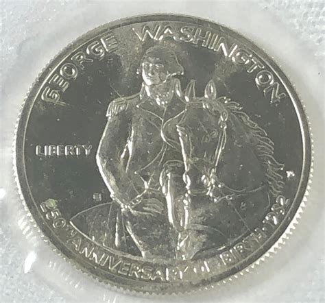 1982 D Silver George Washington 250th Anniversary Commemorative Uncirculated Half Dollarin