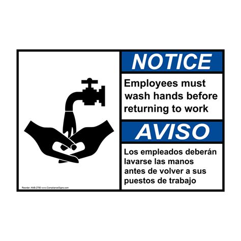 Employee Must Wash Hands Sign Printable - templates.iesanfelipe.edu.pe