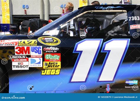 NASCAR - Denny Hamlin's #11 At The 600 Editorial Stock Image - Image: 16532879