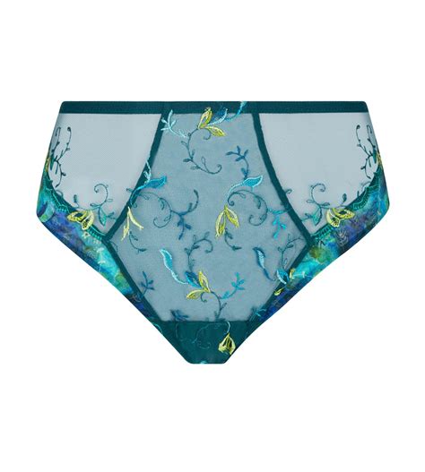 Culotte Haute Grace Aquatique Floral Aqua Lise Charmel