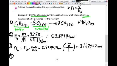 Stoichiometry Lesson 4 Gas Stoichiometry Youtube