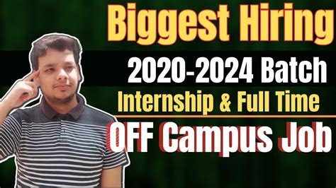 Biggest Hiring For 2023 Batch Latest Hiring OFF Campus Job Drive