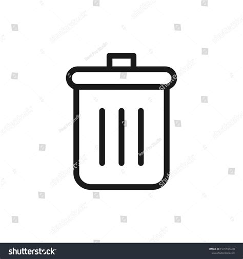 Delete Remove Symbol Garbage Bin Trash Can Royalty Free Stock