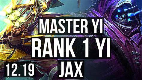 MASTER YI Vs JAX JNG Rank 1 Yi 5 0 4 500 Games Rank 27 EUW