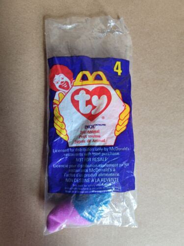 TY Beanie Baby Inch McDonald S 1998 Toy In Bag Teenie Worm Plush