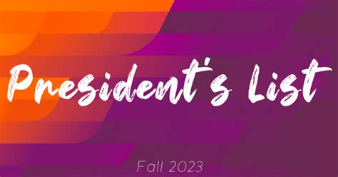 Fall 2023 President’s List Recipients | Post University