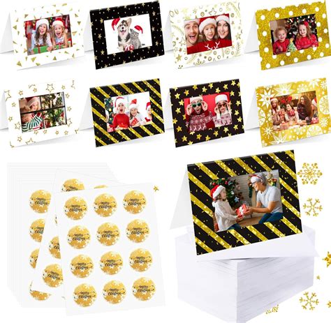 Amazon Zhanmai Set Christmas Photo Frame Greeting Cards With