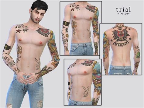 McLayneSims Trial Tattoo Sims 4 Sims New Sims 4 Tattoos