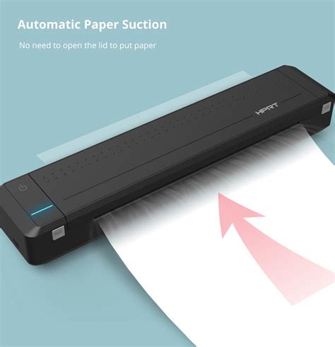 HPRT MT800 Portable Wireless Mini A4 Printer Black
