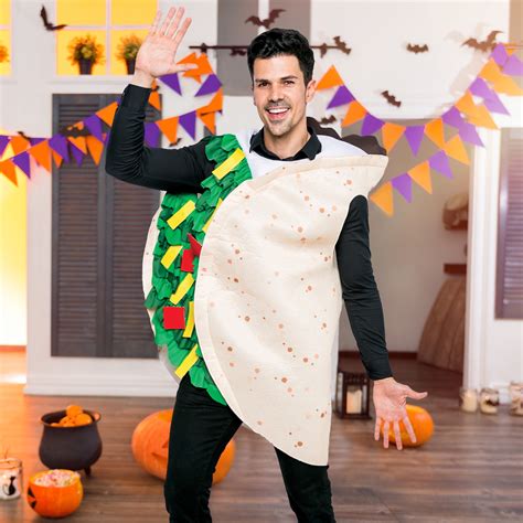 Joyfy Food Costumes Adult, Taco Costume Halloween Costumes for Men