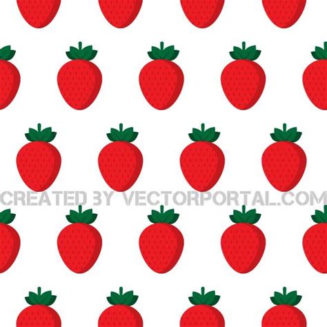 Strawberry Seamless Pattern Royalty Free Stock Svg Vector