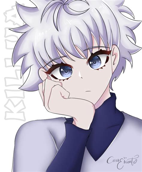 Killua Zoldyck Digital Fanart Drawing Xthynn In 2022 Digital