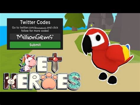 All Pet Heroes Codes So Many Gems Roblox Pet Heroes Codes