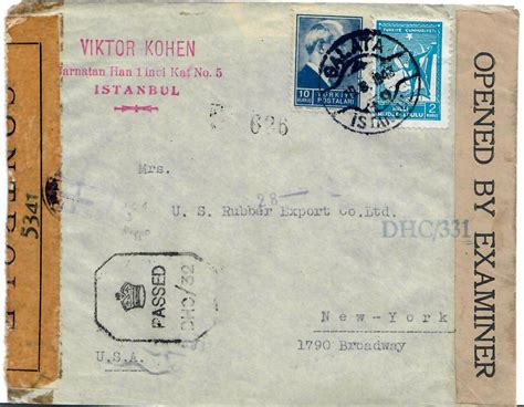 Türkei AK Ansichtskarte Ganzsache Postkarte Briefumschlag 1943