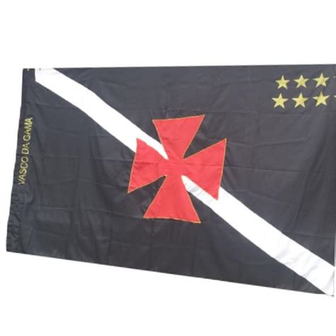 Bandeira Do Vasco Da Gama Poliester 2 70 X 1 65 Muito Grande