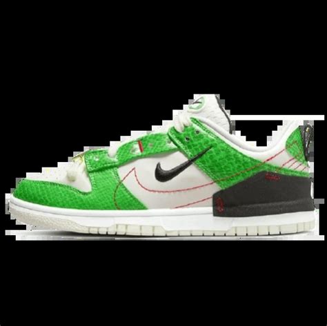 WMNS DUNK LOW DISRUPT 2 JUST DO IT SNAKESKIN GREEN AREA 02