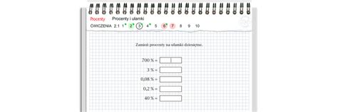 Zamien Procenty Na Ulamki Dziesietne Wszystko W Zalaczniku Brainlypl