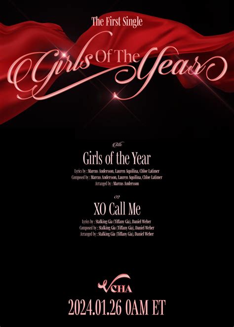 Vcha The 1st Single Album Girls Of The Year Tracklist Teaser Rkpop