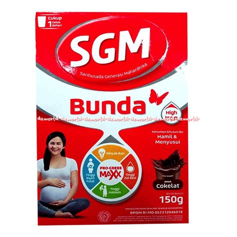 Jual SGM Bunda 150gr Susu Hamil Menyusui Rasa Coklat Jeruk Susu Bubuk