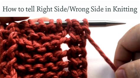 What Is Right Side In Knitting