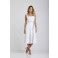 Vestido Linho Midi Milagres Branco