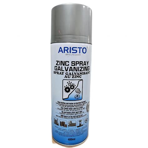 Cold Galvanising Effect Zinc Spray Paint Bright Silver Zinc Aerosol