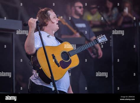 Lewis Capaldi plays the Pyramid Stage - Saturday at the 2023 ...