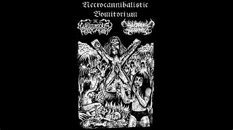 Necrocannibalistic Vomitorium Side Split Weedeous Holocaust