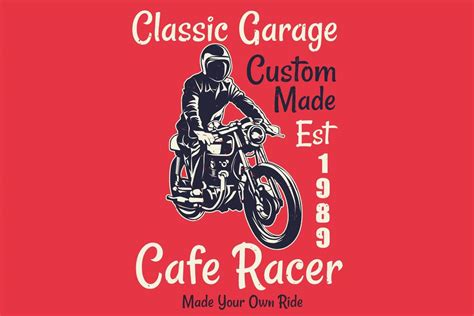 Cafe Racer Custom Made Silhouette Design 3794055 Vector Art At Vecteezy
