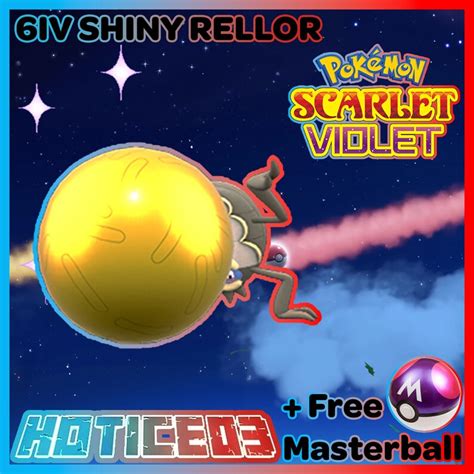 Pokemon Scarlet Violet Shiny Rellor Max Stats 6IV Master - Etsy UK