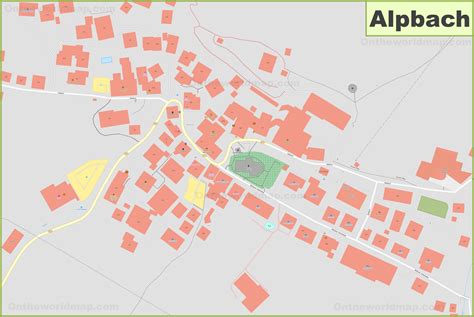 Detailed map of Alpbach - Ontheworldmap.com