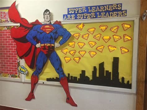 Superman Superhero Bulletin Board Superhero Classroom Theme