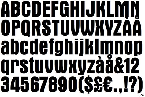 Identifont Aurora Bold Condensed