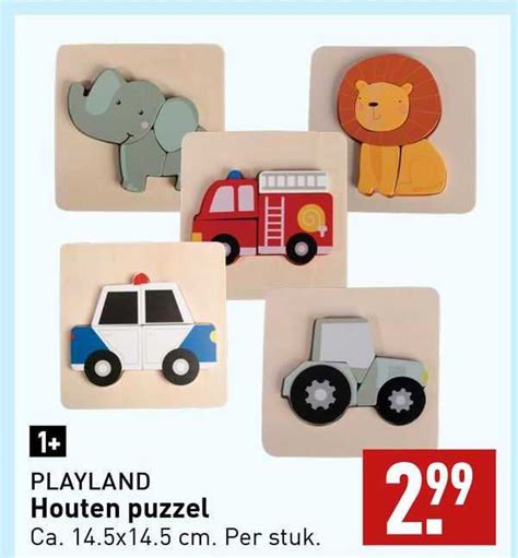 Playland Houten Puzzel Aanbieding Bij ALDI 1Folders Nl